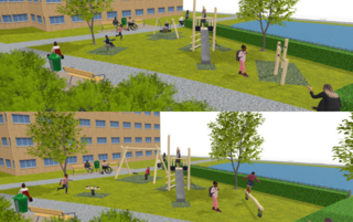 Ontwerpen speelplek Elzenhof
