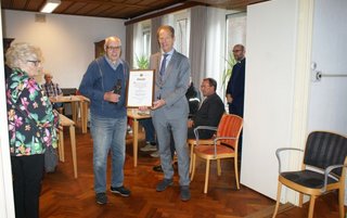 Gemeentelijke onderscheiding voor de heer A. Frederiks